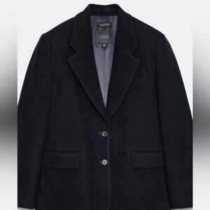 Zara Oversized Wool Blazer NWT
Navy Blue